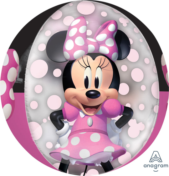 Minnie Mouse Forever Ballon Mylar Orbz - Décor de Fête Auto-Scellant avec Flottaison Supérieure