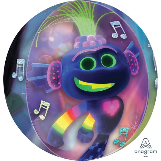 Orbz Clear Trolls-Themed Foil Balloons - Superior Float Time, Perfect Party Decor
