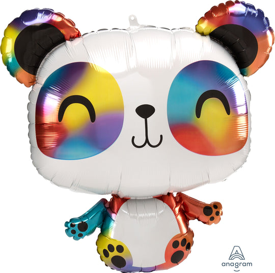 SuperShape Panda Ballon Mylar XL - Décoration de Fête Parfaite avec Longue Durée de Flottaison