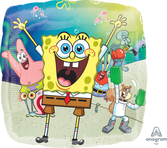 SpongeBob Party Essential: Superior Float HX Foil Balloon - Perfect Birthday Decor
