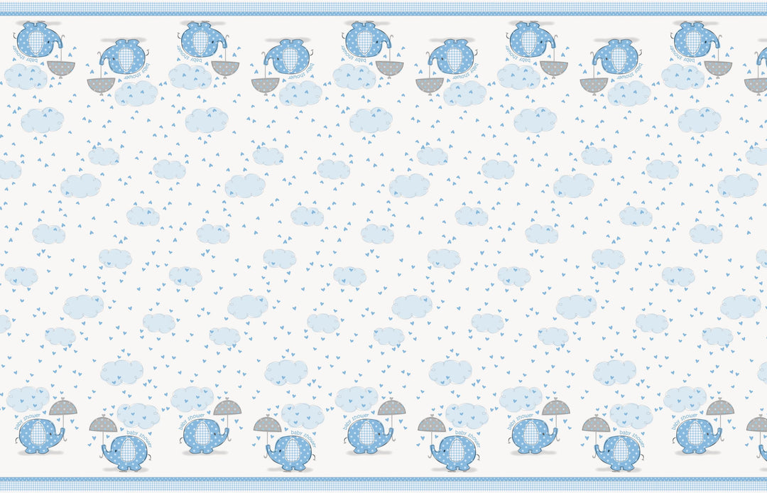 Umbrellaphants Blue Tablecover - Adorable Delight for Any Celebration!