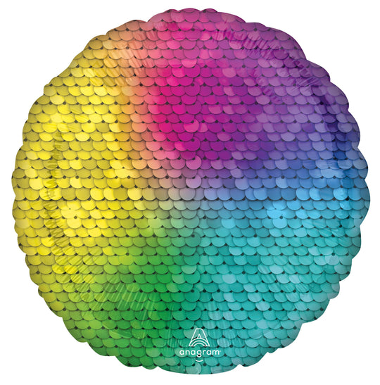 Rainbow Jewel Sequins Balloon - Perfect Party Decor with Excellent Float Time