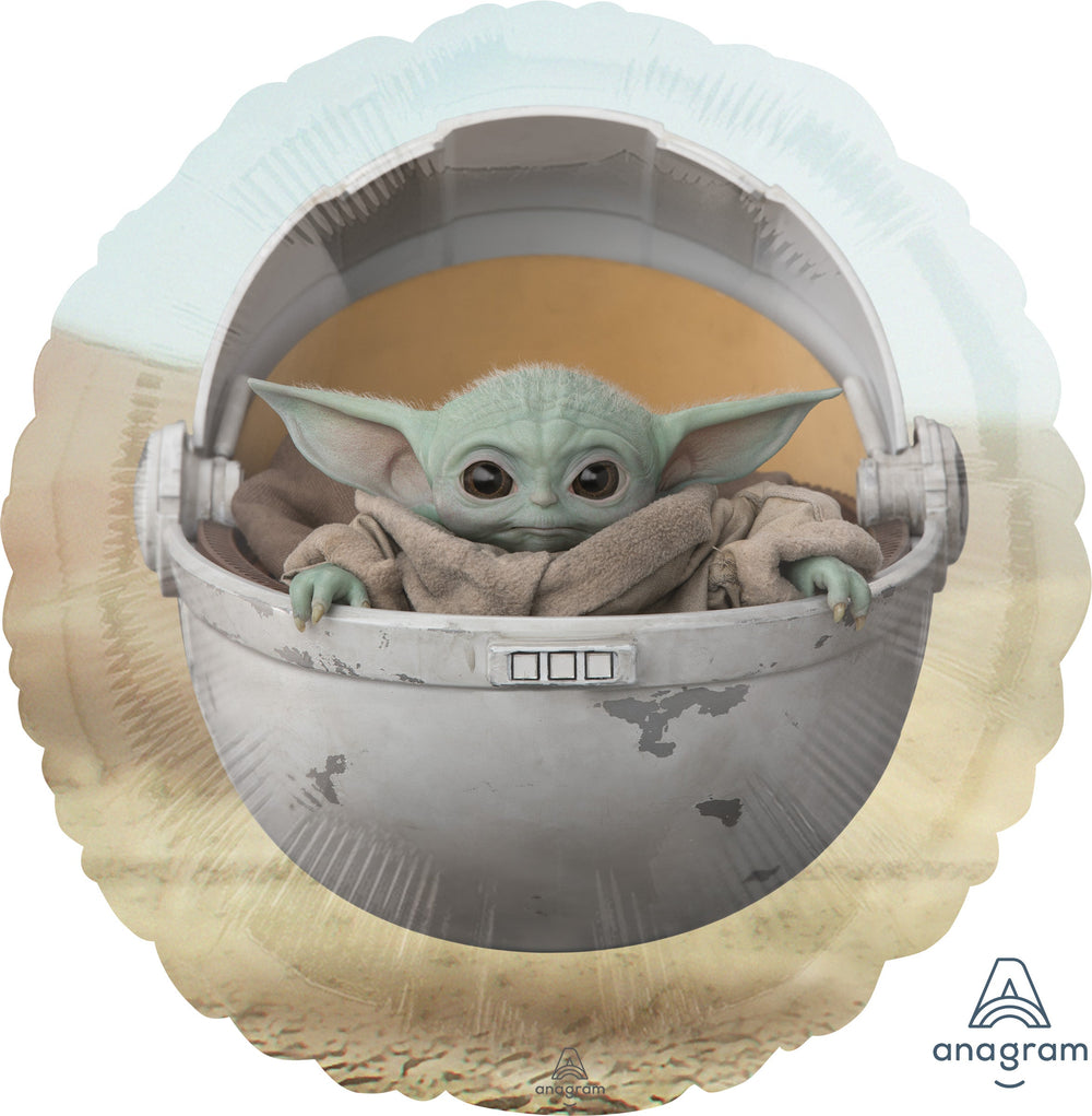 Star Wars Mandalorian Child Foil Balloon - Superior Float Time, Perfect Party Decor