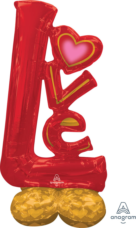 Romantic AirLoonz Foil Balloon - Perfect For Loving Occasions & Extended Float Time