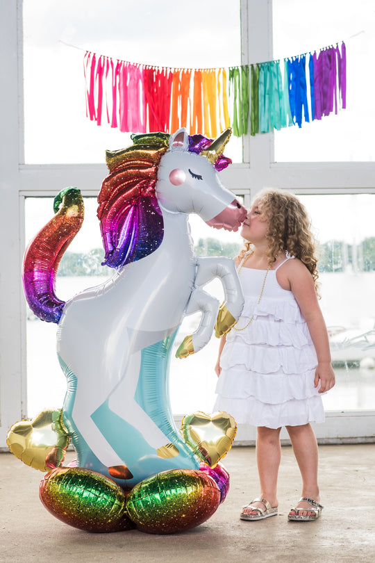 Ballon Géant Thème Licorne Enchantée - Décor de Fête Idéal avec Flottaison Prolongée