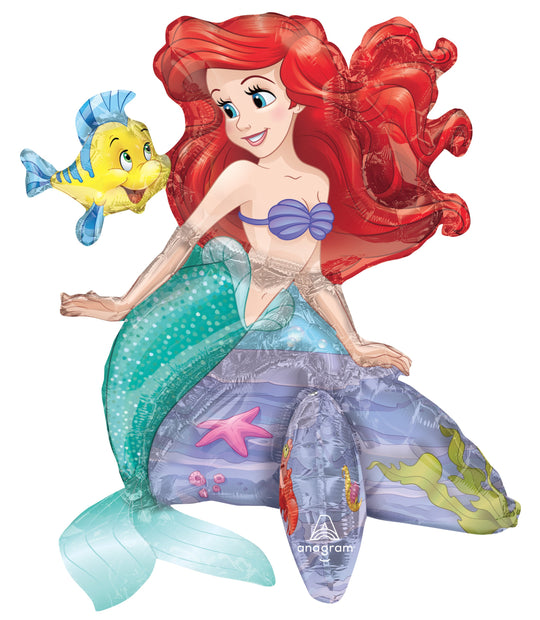 Ariel The Little Mermaid Foil Balloon - Perfect Party Decoration with Long-Lasting Float!
