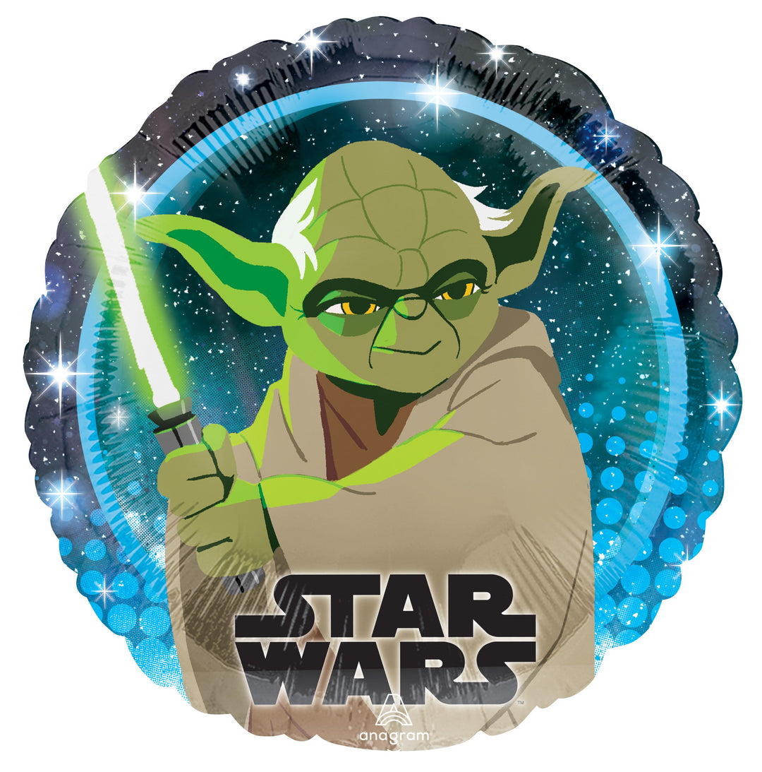 Star Wars Galaxy Yoda Foil Balloon - Perfect for Unforgettable, Themed Celebrations
