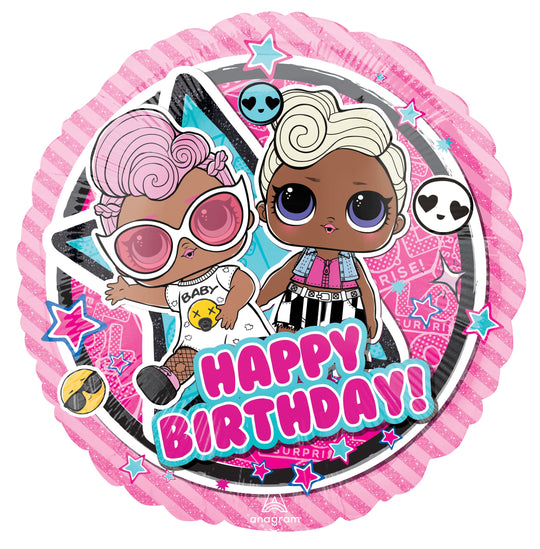 LOL Surprise Birthday Foil Balloon- Unisex Party Decor with Long-Lasting Float Time