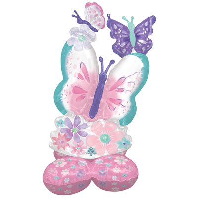 AirLoonz Flutters Butterfly Ballon Mylar - Rendez les anniversaires luxueux, dure plus longtemps!