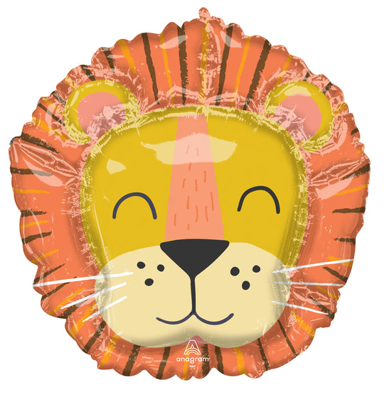 Captivating Safari-Themed SuperShape Foil Balloon - Brings Extended Floating Joy!