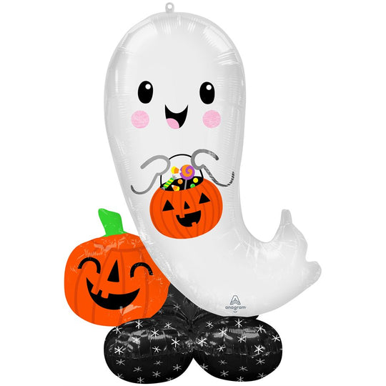 Spooky 53" Halloween Foil Balloon - Super Long Floating Time & Easy Self-seal