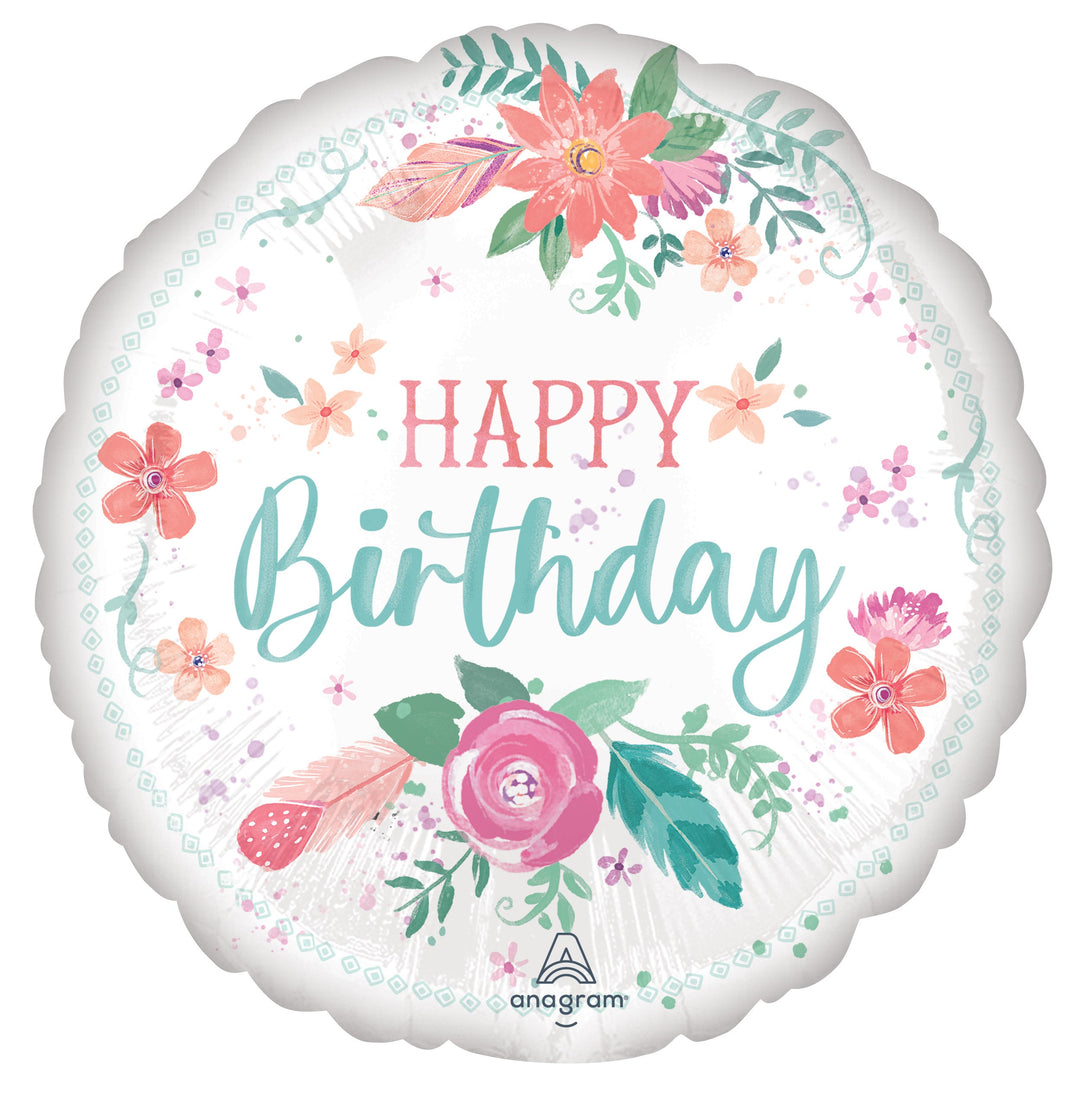 Free Spirit Birthday Foil Balloon: Superior Float Time for Perfect Celebrations