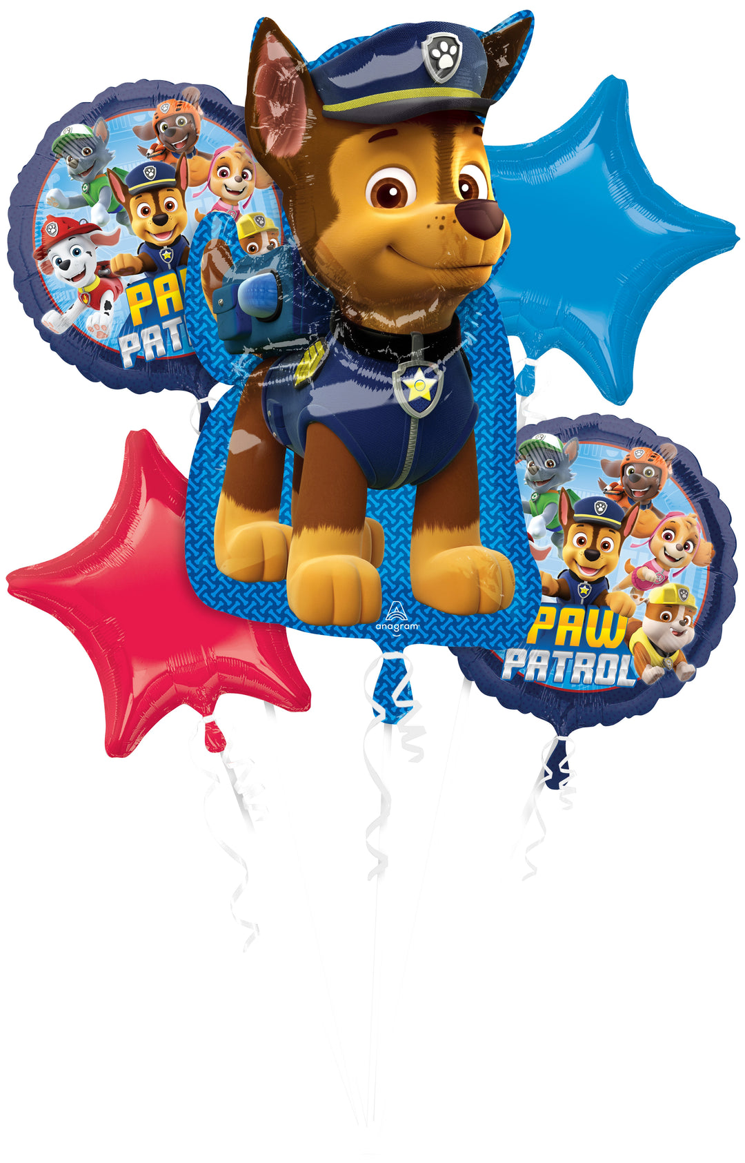 Prêt-à-fêter Paw Patrol : Ensemble de Ballons Skye & Mylar Chase - Fun Ultime!