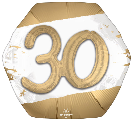 Unforgettable 30th Birthday Foil Balloon - Superior Float Time, Ideal Party Decor!