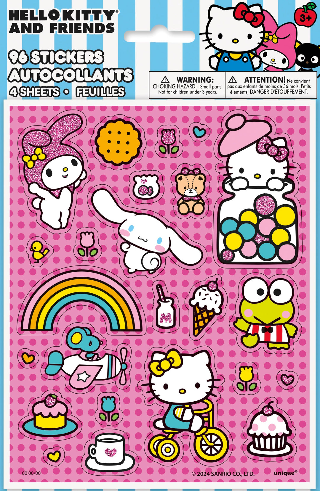 Hello Kitty Party Bundle - Tablecloth & Stickers, Ultimate Fun!