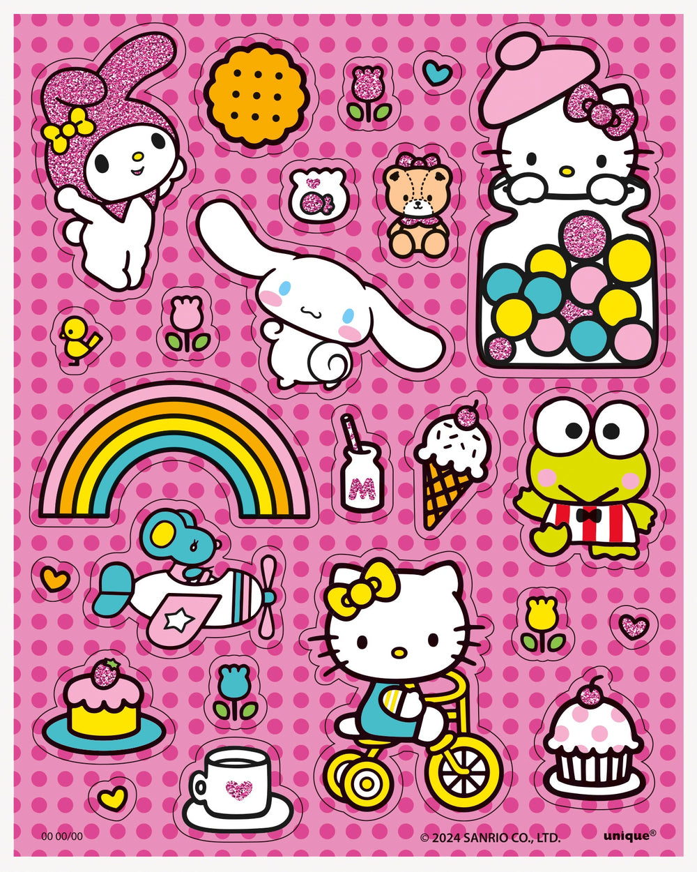 Hello Kitty Party Bundle - Tablecloth & Stickers, Ultimate Fun!