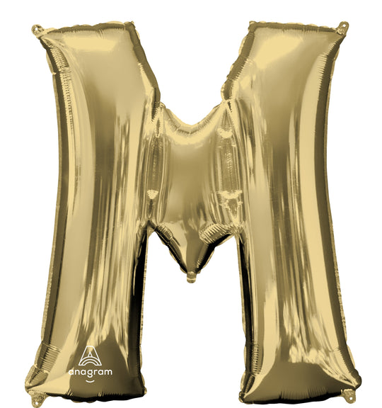 Superior Lasting Gold White 'M' Foil Balloon - The Perfect Party Decoration