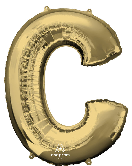 SuperShape Foil Balloon Letter C - Ultimate Birthday Party Decor, Superior Float Time!