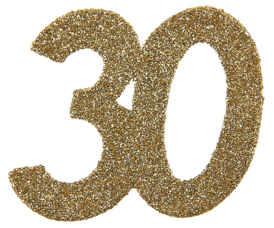 Exquisite Sparkling Gold Sprinkle Decorations - Ideal 30th Birthday Party Supplies