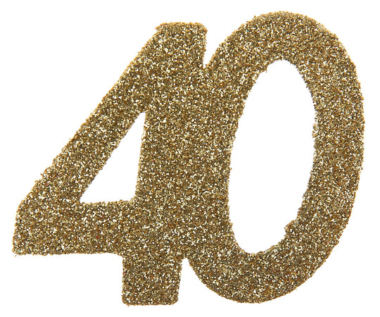 Elegant Gold Sprinkle Decorations - Stylish 40th Birthday Party Essentials!