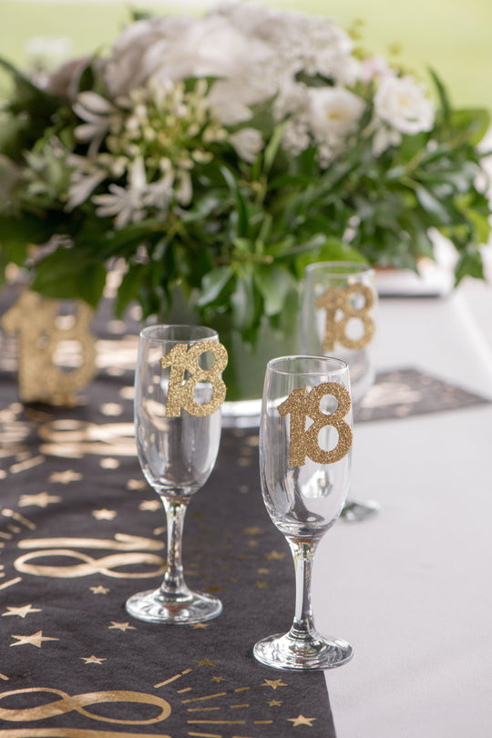Elegant Gold Sprinkle Decorations - Stylish 40th Birthday Party Essentials!