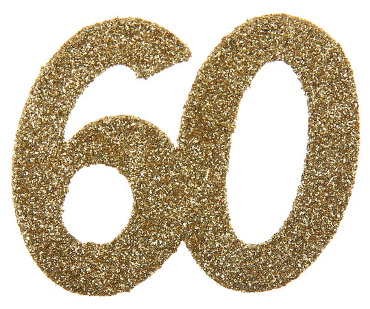 60th Birthday Gold Sprinkles Decorations: Elegant & Trendy Party Essentials