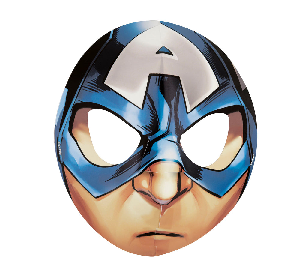 Superhero Showdown: Avengers Party Masks (Pack of 8)