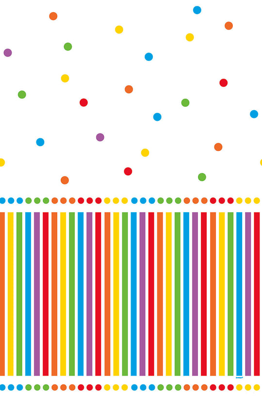 Vibrant Rainbow Birthday Tablecover - Make Every Celebration Colorful!