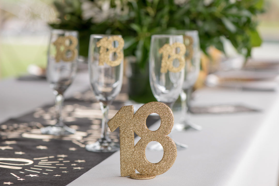 18th Birthday Brilliance: Gold Decorating Number for Unforgettable Celebrations