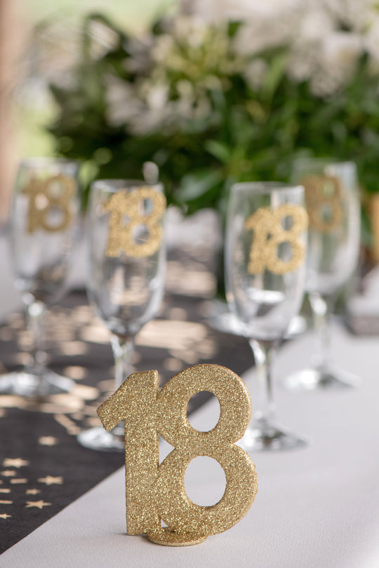 18th Birthday Brilliance: Gold Decorating Number for Unforgettable Celebrations