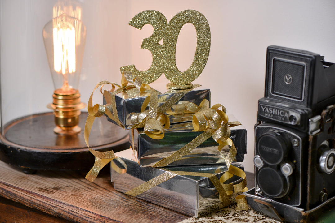 Chic 80th Birthday Gold Decor Number - Elevate your Party Appeal & Add Class!