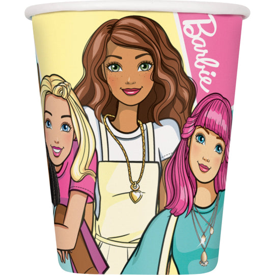 Barbie-Themed Affordable Party Solution: Easy-Setup, 8-Pack Paper Cups!