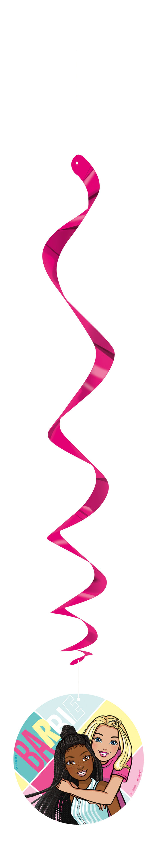 Barbie Birthday Bash - Easy-Set 3 Pack Hanging Swirl Decorations - Best Price!