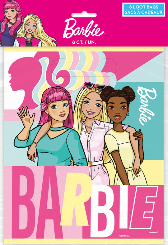 Barbie Loot Bags, 8ct - Perfect for Stylish and Fun-Filled Parties!