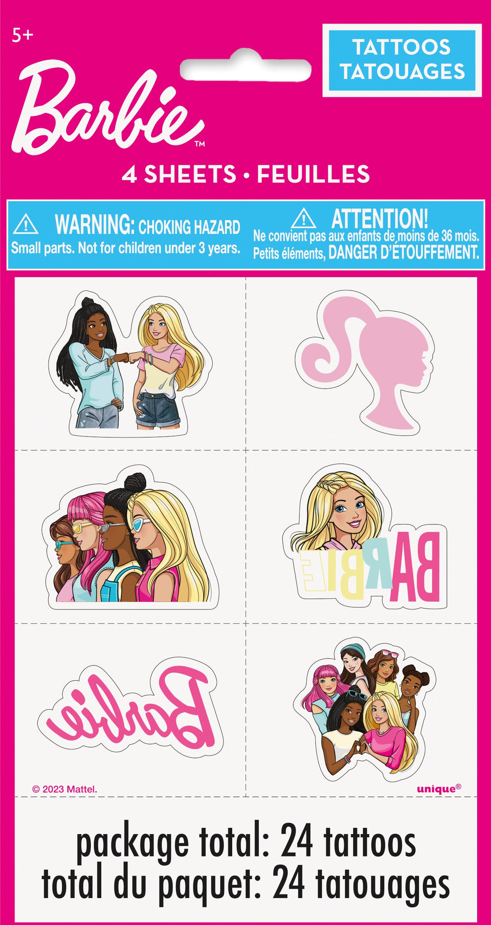 Affordable Barbie Tattoos Party Pack - Easy Setup, Enhance Your Theme Party!