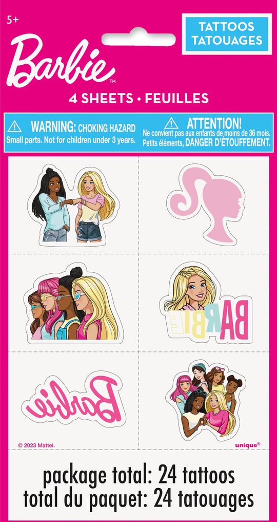 Barbie Party Bundle: Tattoos & Stickers for Unforgettable Fun!