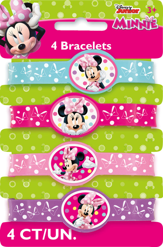 Minnie Mouse Magic Bracelets (4-pack) - Sparkle with Disney Delight!
