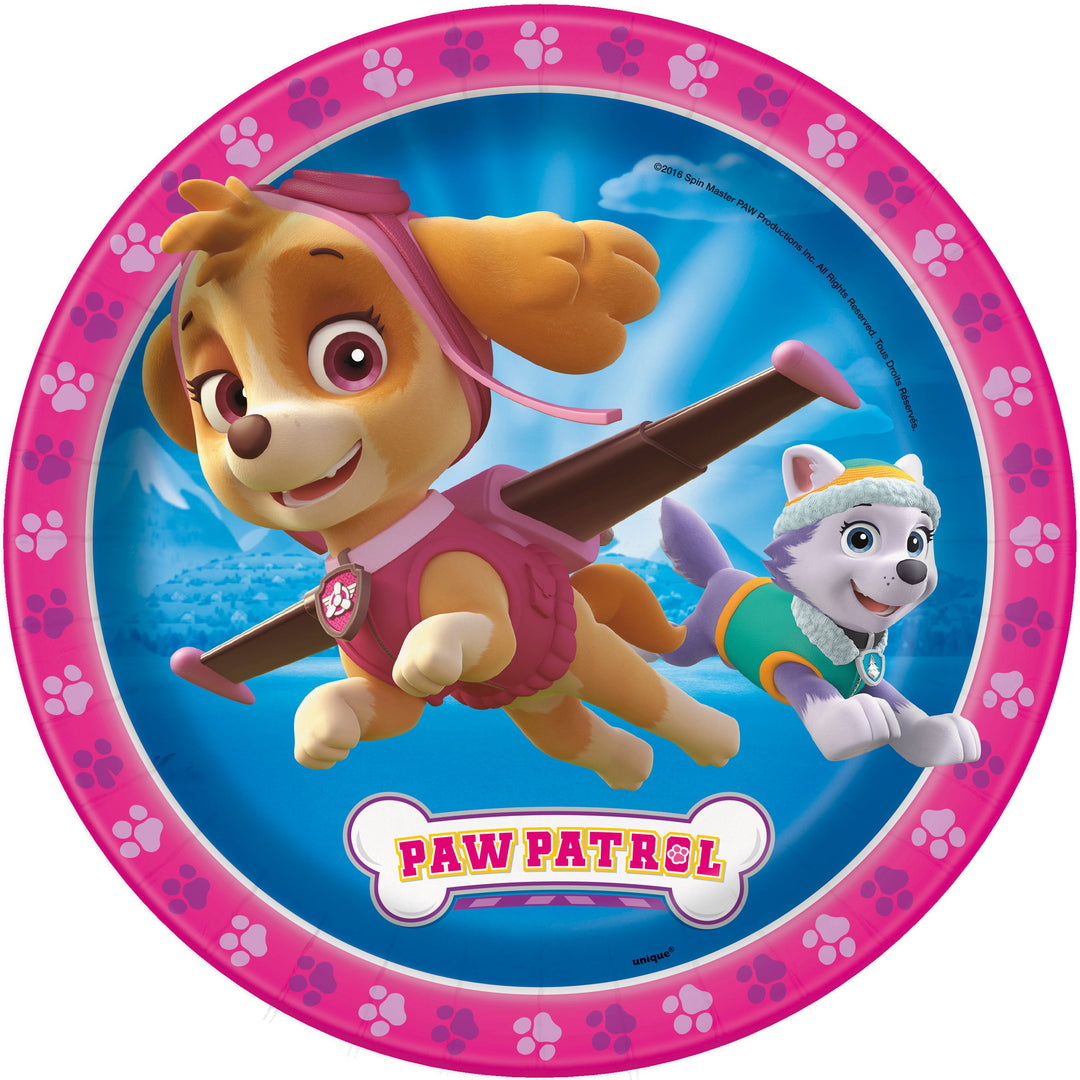 Kit de Fête Skye Paw Patrol : Ensemble de Vaisselle Complet, Divertissement Sans Fin pour 8 Invités!
