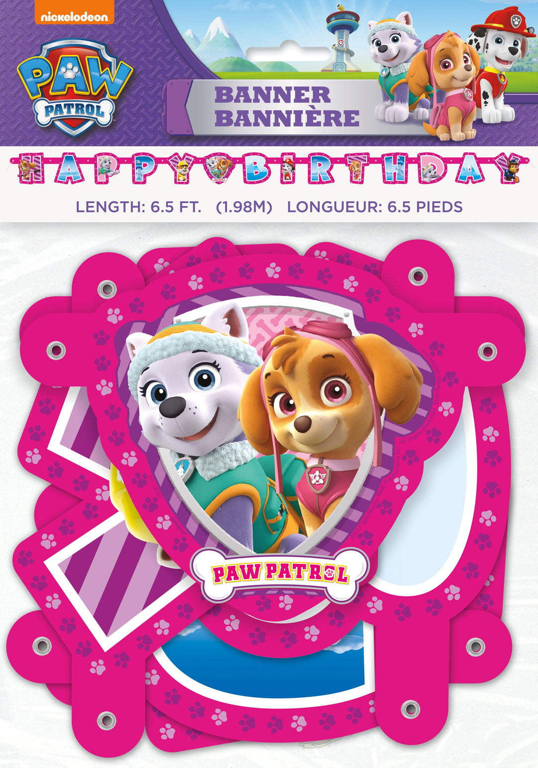 Lot Skye Paw Patrol Prêt-à-fêter: 10 articles officiels pour une fête facile