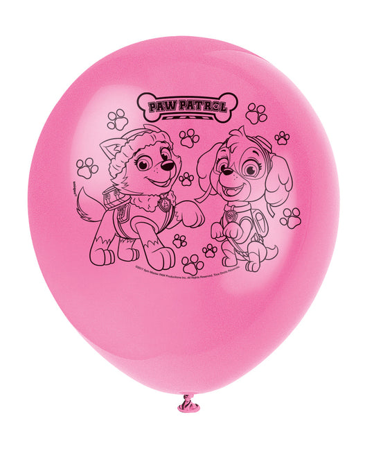 Sky Patrol Balloons: Soar High with Adventure Bay's Finest Pup! (Pack of 8)