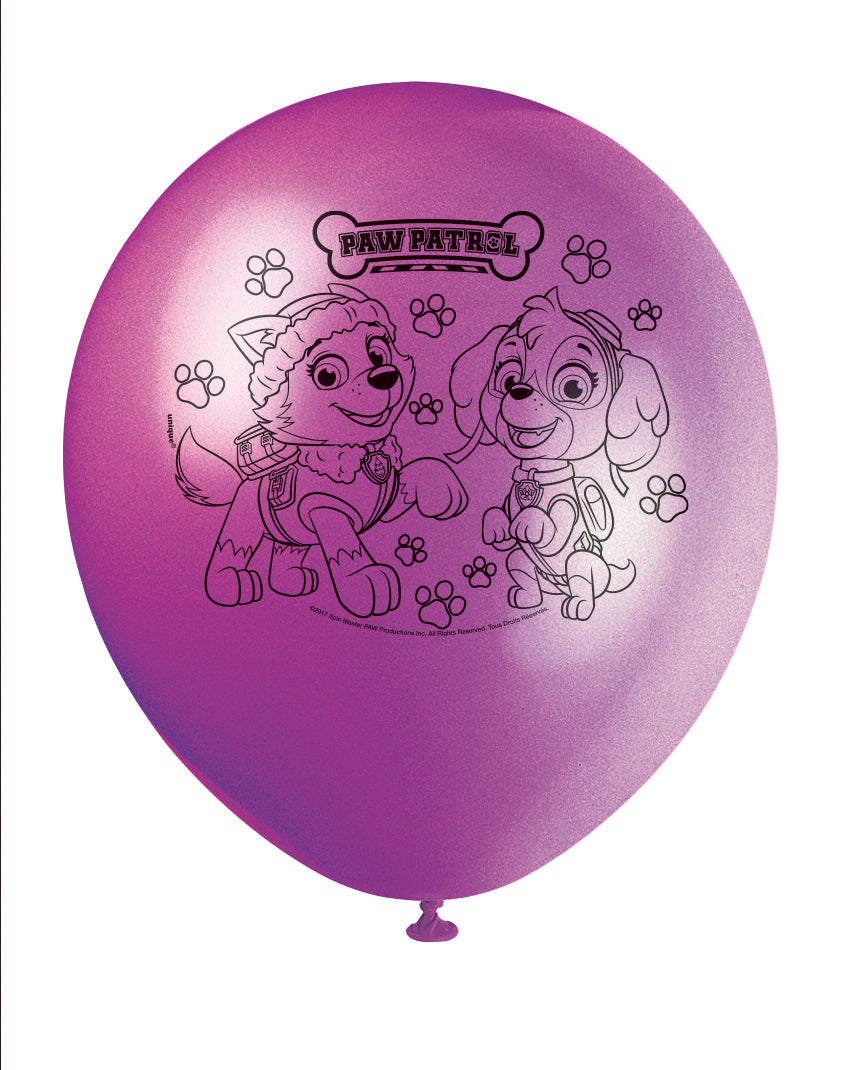 Sky Patrol Balloons: Soar High with Adventure Bay's Finest Pup! (Pack of 8)