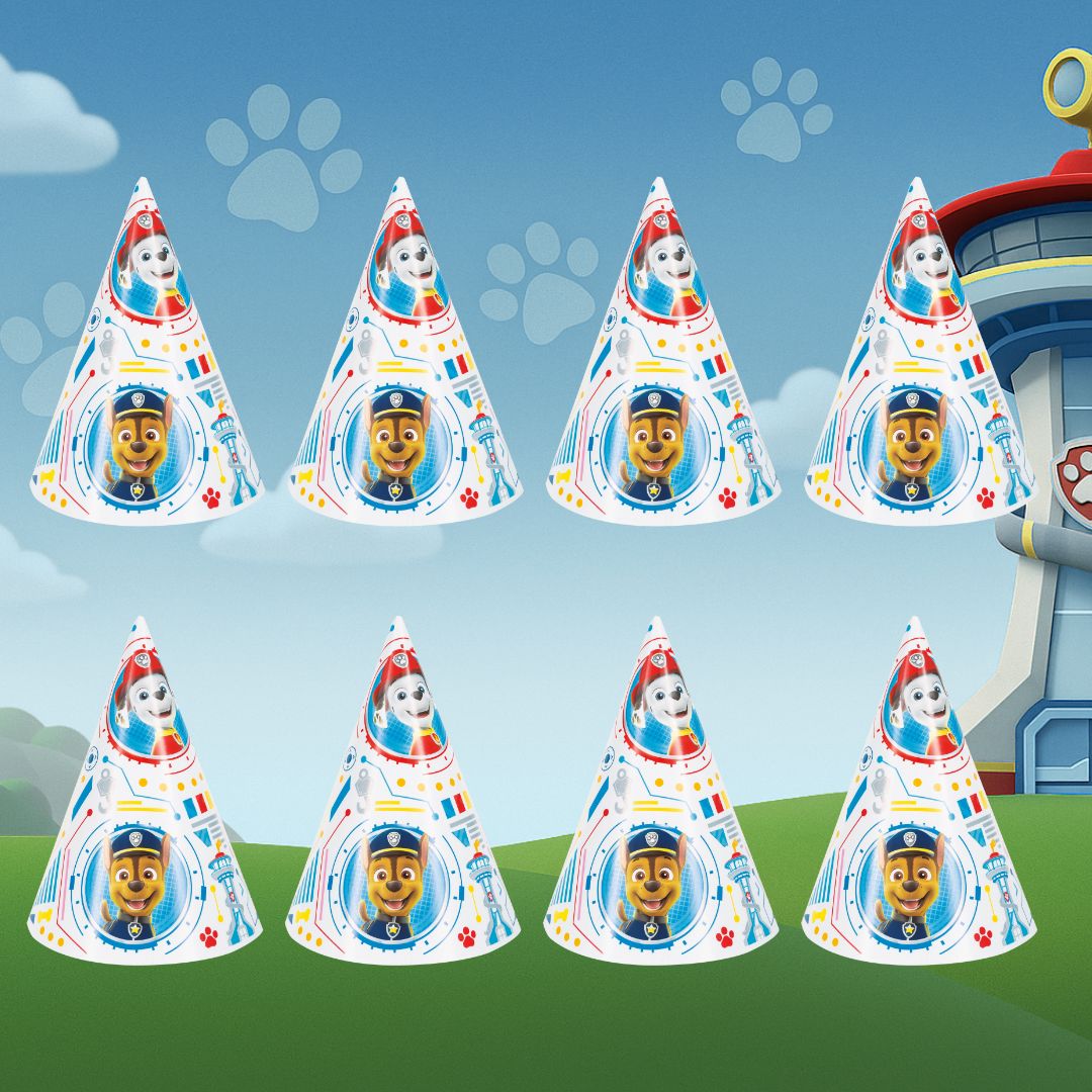 Paw Patrol Party Bundle: 8 Hats & Blowouts for Ultimate Fun!