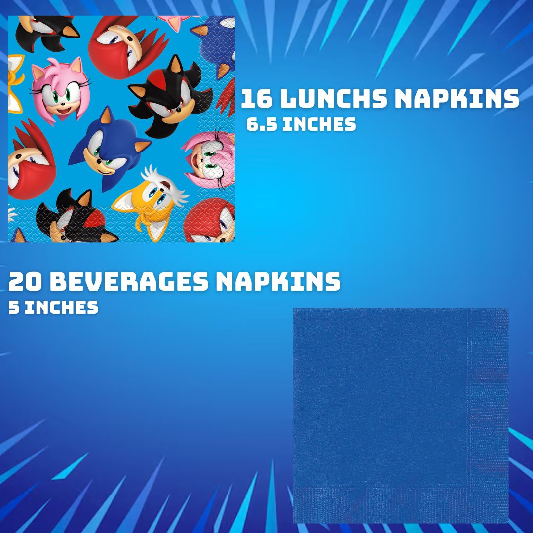 Sonic Party Supplies Bundle: Joyful Celebration, Official Licensed Fun!