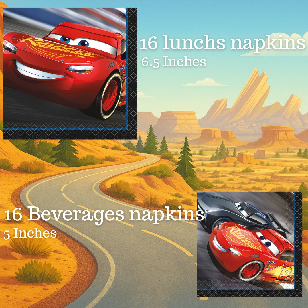 Cars Flash McQueen Ultimate Party Solution - All-in-One 81-piece Official Licensed Set