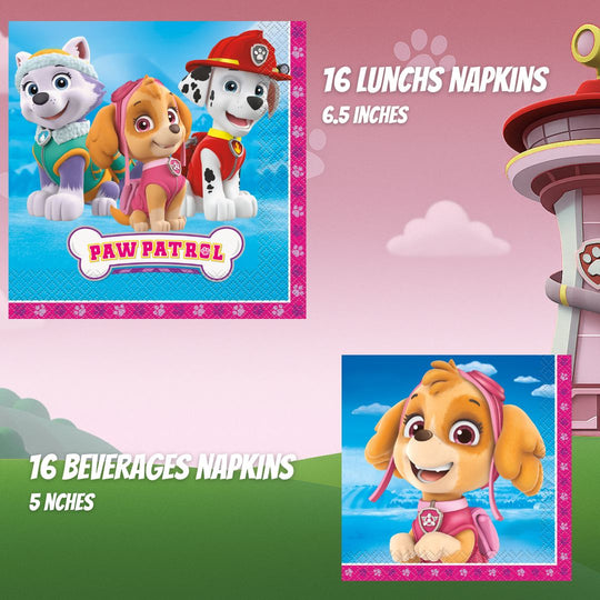 Skye Paw Patrol Party Supplies Bundle - The Ultimate Celebration Kit!
