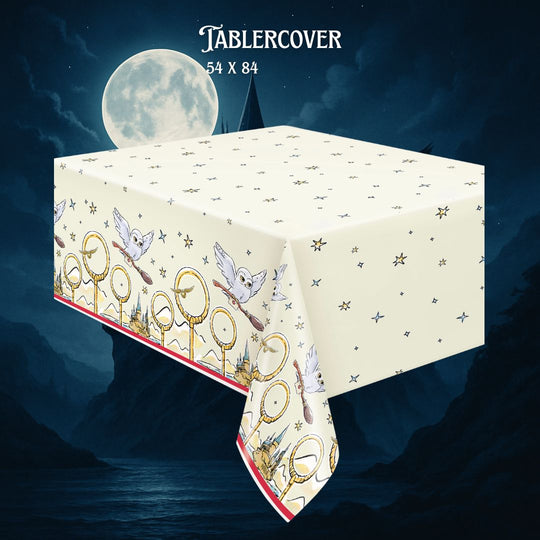 Harry Potter Party Bundle - Tablecloth, Banner & Balloons - Ultimate Fun!