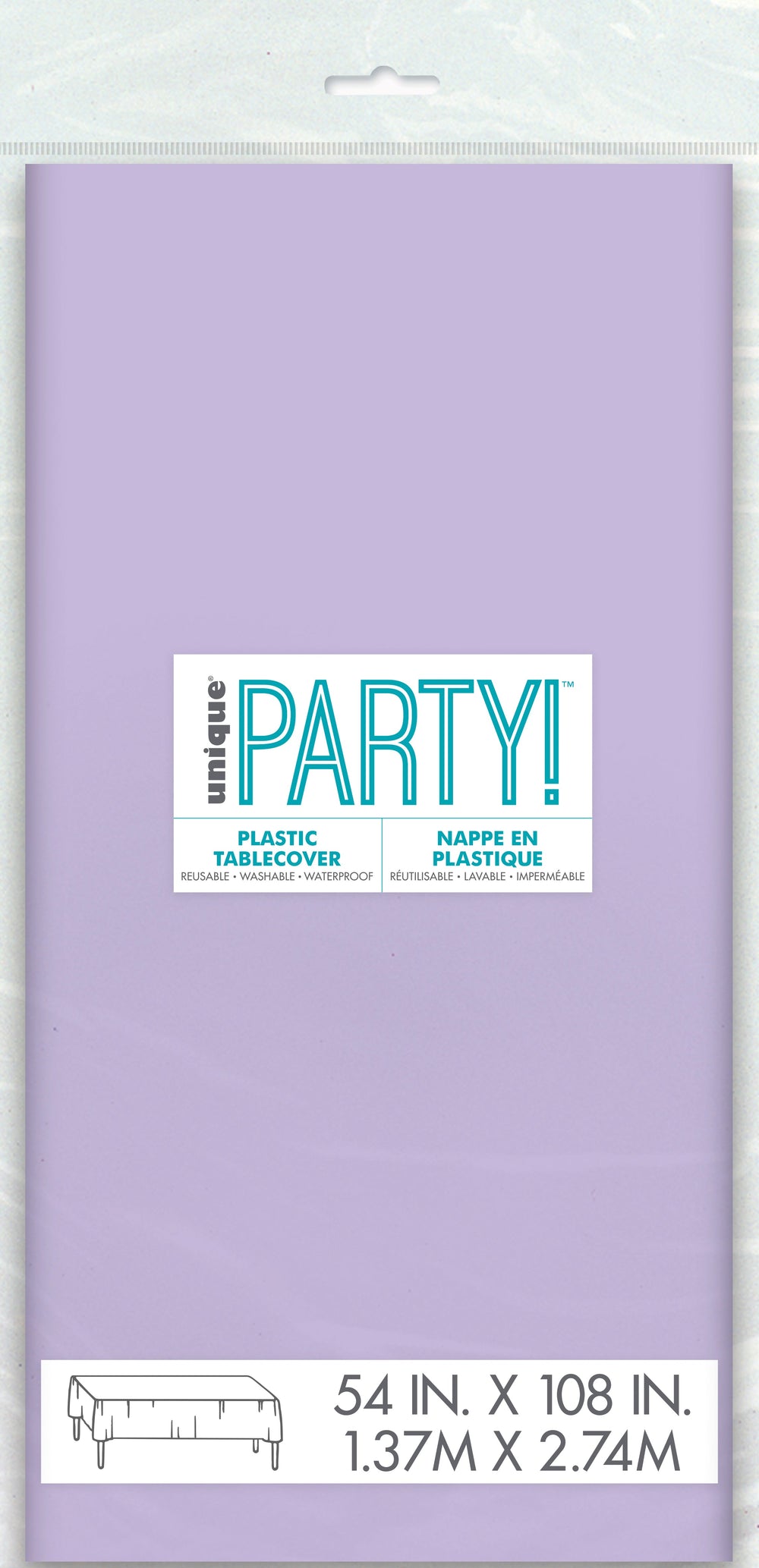 Lavender Solid Tablecloth - Affordable Elegance for Your Birthday Party!