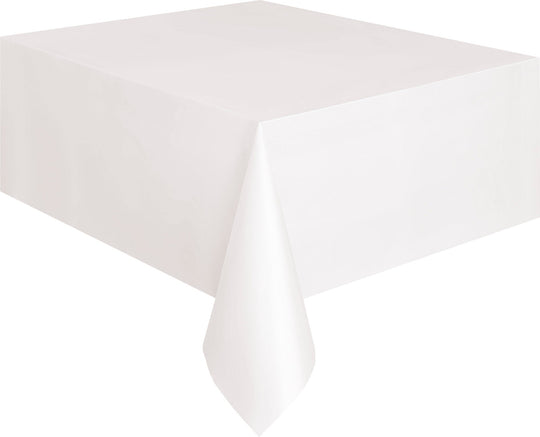 Solid White Tablecloth - Easy Setup, Affordable Party Style for Birthdays