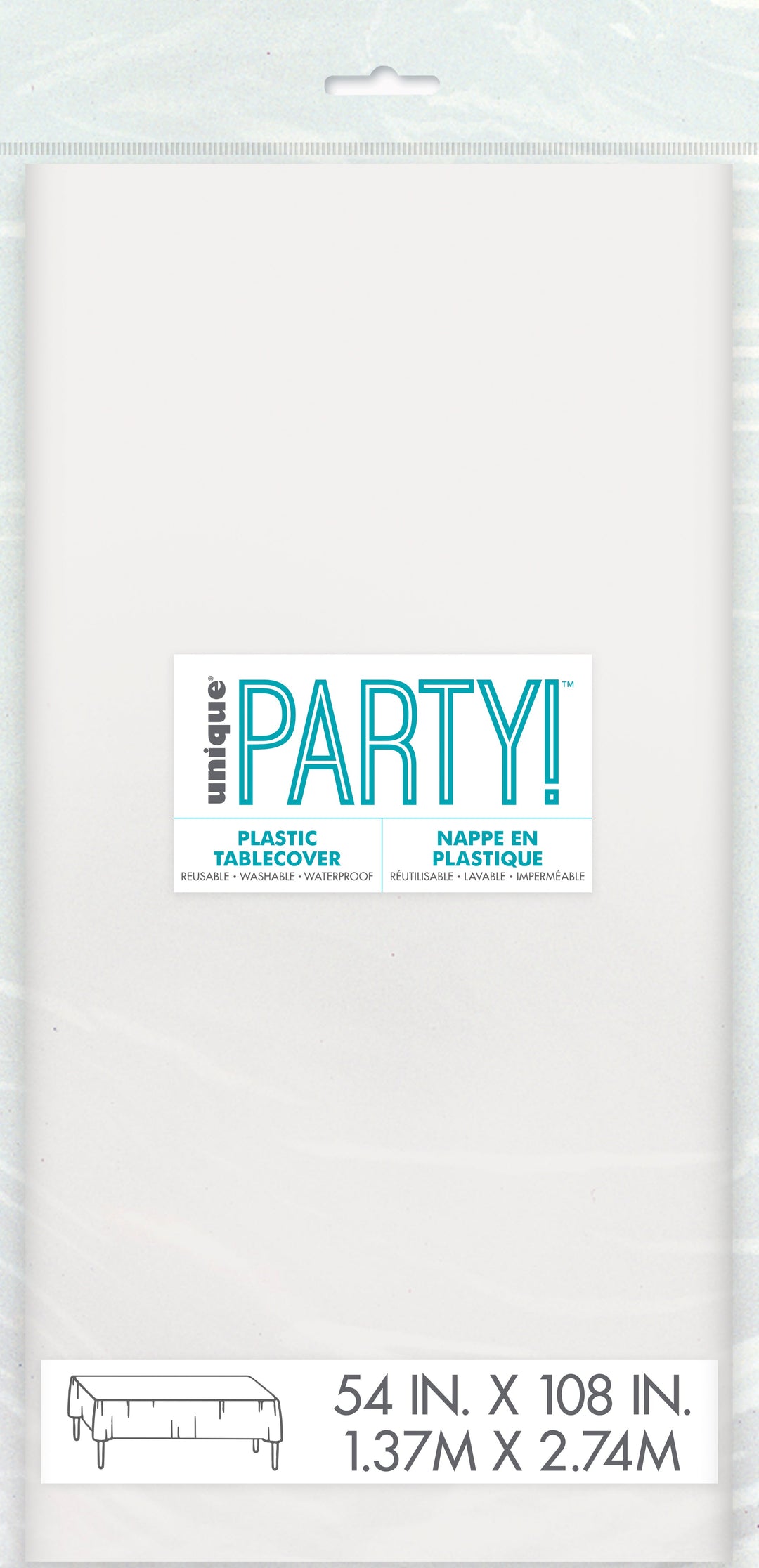 Solid White Tablecloth - Easy Setup, Affordable Party Style for Birthdays