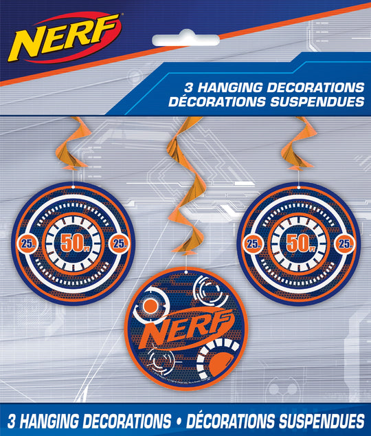 Nerf Hanging Decorations (3-Pack) – Aim for an Epic Party Experience!